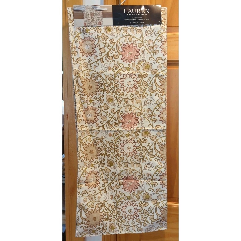 NEW Beautiful Decorative Lauren Ralph Lauren 15‎ x 72" Table Runner
